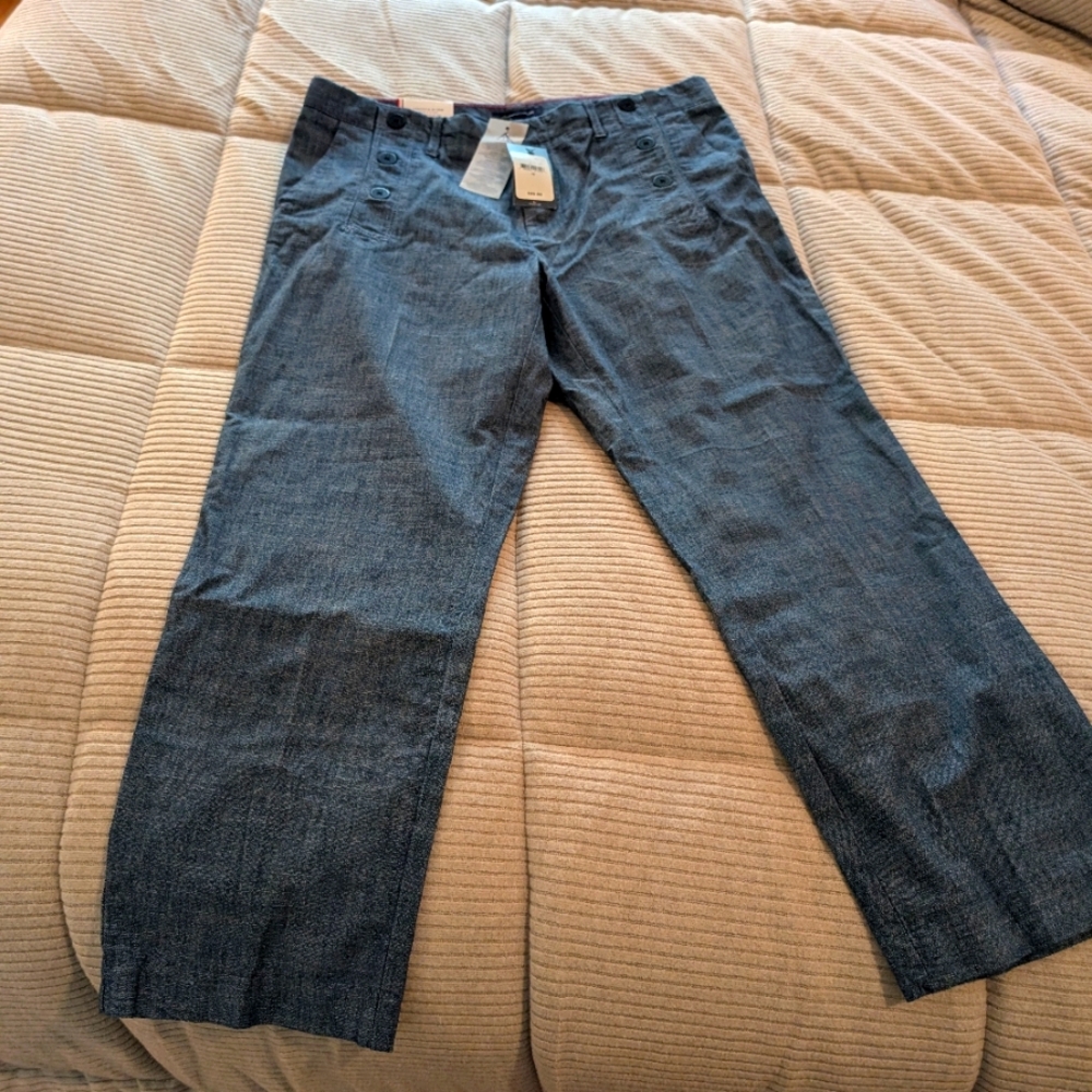 NWT Tommy Hilfiger Crop Pants In Denim Color